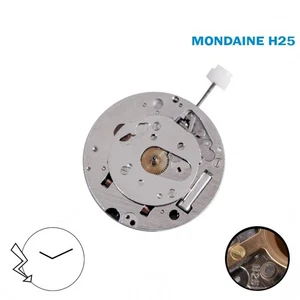 MONDAINE H 25 LTD Swiss Quartz Movement- Without Disk- Silver. - Picture 1 of 2