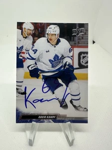 David Kampf Signed Autograph 2022-23 Upper Deck Card #419 Maple Leafs Blackhawks - Picture 1 of 2