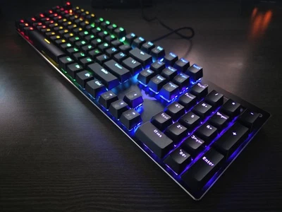 Havit (Havic) Mechanical Gaming Keyboard HV-KB393L, RGB, Cherry MX Blue Switches - Image 1 of 4