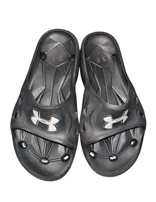 Under Armour Sandals Youth 2 Locker III Slide Black - Image 1 of 4