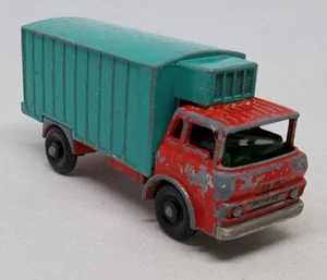Vintage Matchbox Red & Turquoise Refrigerator Truck Loose Diecast 1:64 #44 - Picture 1 of 6