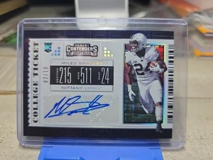 2019 Panini Contenders College Ticket Miles Sanders Auto RC 2/10! PENN STATE - Picture 1 of 2