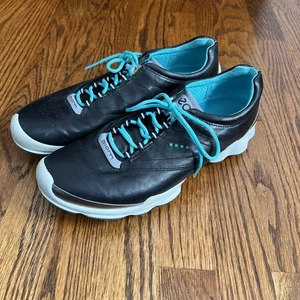 ECCO SCHWARZE LEDER GOLFSCHUHE Gr. 41 ( 10-10,5 ) - Bild 1 von 5