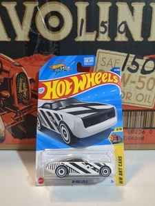 2025 Hot Wheels Treasur Hunt Black On White Hi-roller II HW ART CARS 6/10 61/250 - Picture 1 of 6
