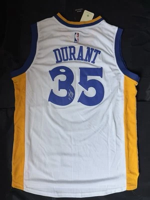 Kevin Durant signed Golden State Warriors Adidas Swingman Large jersey JSA - Image 1 of 3