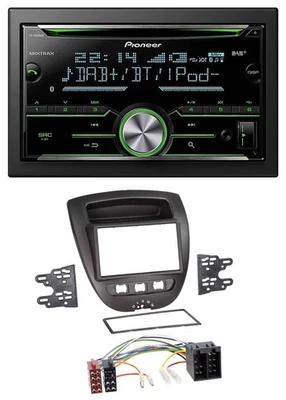 Pioneer Bluetooth MP3 DAB 2DIN USB CD Autoradio für Citroen C1 Toyota Aygo Peuge - Bild 1 von 4