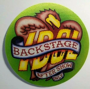 Billy Idol Backstage Pass Original 1990 Concert Tour New Wave Charmed Life Green - Picture 1 of 5