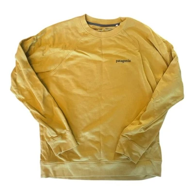 Sudadera Patagonia Amarillo Mostaza Cuello Redondo Talla Mediana (M) Foto 1 de 4