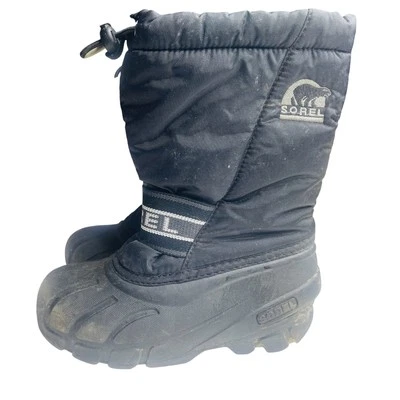 Botas SOREL Negras Nieve Juvenil Cub Talla 13 Negras Invierno Impermeables Forradas Foto 1 de 4