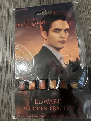 Pulsera de madera Edward Twilight Saga Amanecer parte 1 NUEVO Foto 1 de 4