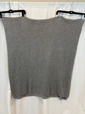 NEW White + Warren grey heather cashmere travel wrap NWT $385 - Image 1 of 4