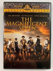 THE MAGNIFICENT SEVEN DVD MOVIE YUL BRYNNER, ELI WALLACH, STEVE MCQUEEN LIKE NEW - Imagen 1 de 2