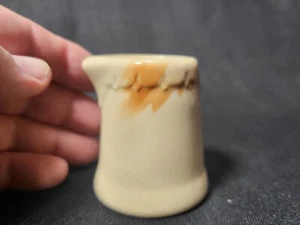 Vintage Restaurant Creamer, Beige Foliage Design, Trees? Leaves? - Picture 1 of 9