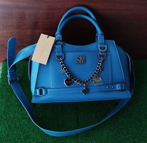 Steve Madden Bcharmy Satchel Shoulder Bag - Marine Blue NWT - Picture 1 of 3