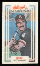 1983 Kellogg's 3-D Super Stars #60 Bobby Grich Baseball Card - - Excellent
