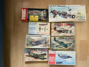1/72 Scale Frog Dornier Do-17Z P-40 P-47 Typhoon Meteor Skua D.520 Job lot x8