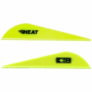 Bohning Low Profile Lightweight Hunting Vane 2.5 In Neon Yellow 36/Pk 101036NY25 - Picture 1 of 4