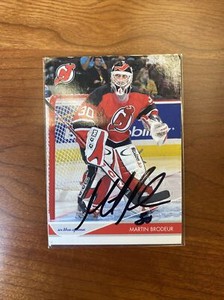 Martin Brodeur Autograph Card - 2003 In The Game - New Jersey Devils - Hand Sign