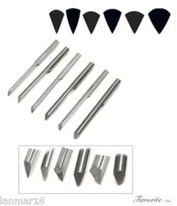 GRS® TOOLS C-MAX CARBURO ONGLETTE GRAVERS #0-1-2-3-4-5  - Imagen 1 de 13