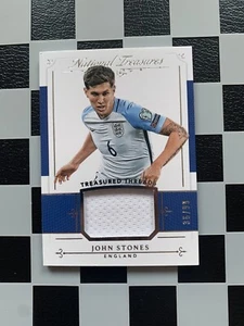 2018 Panini National Treasures Treasured Threads John Stones /99 England - Bild 1 von 2