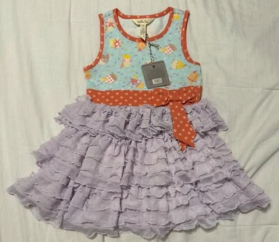 NWT Matilda Jane Let’s Eat Cake Dress Girls Brilliant Daydream Size 4 - Image 1 of 2
