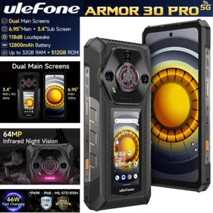 Ulefone Armor 30 PRO Rugged Smartphone Android Dual Screen Waterproof Unlocked - Picture 1 of 23