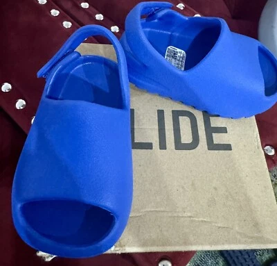 Adidas Yeezy Slide Infantil Bebé Azul Talla 5k Foto 1 de 4