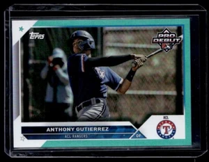 2023 Topps Pro Debut Aqua Anthony Gutierrez 20/75 ACL Rangers #PD-167 - Picture 1 of 2