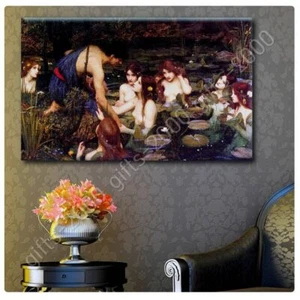 Hylas And The Nymphs by Waterhouse | Ready to Hang Canvas | Wall art picture - Picture 1 of 6