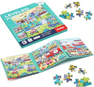 Magnetic Puzzles for Toddlers 3-5 - 3 in 1-97 Pieces Magnet Puzzle Book Car - Picture 1 of 7