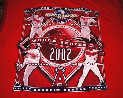 California Anaheim Angels 2002 World Series Champions T-Shirt - Large Cover