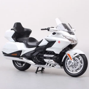 1/12 Scale Welly Honda Gold Wing Moto Bike Motorcycle Cruiser Model Tour White - Picture 1 of 12