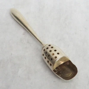 CUCHARA TAMIZADORA DE AZÚCAR BARRIL PLATA ESTERLINA BLACKINTON & CO RARA - Imagen 1 de 3