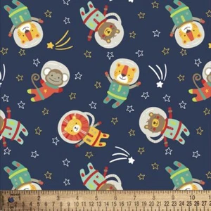 Space Kids Flanellstoff - Bild 1 von 2