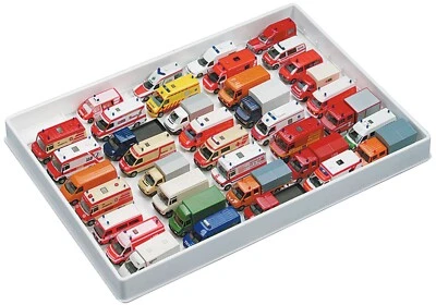 HERPA Scatola di raccolta per furgone impilabile per 39 modelli bianco trasparente 029278 - Immagine 1 di 3