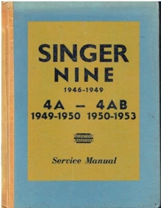 SINGER NINE (INCL ROADSTER SERIES 4A & 4AB) 1946-53 WORKSHOP MANUAL *HARDBACK* - Picture 1 of 1