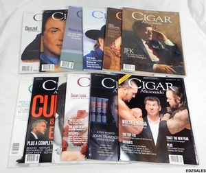 12 Cigar Aficionado Magazines 1998 1999 - Denzel Stallone Norris Hernandez - Picture 1 of 10