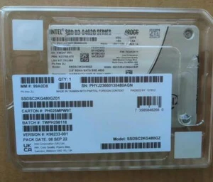 480GB Intel S4620 SSD SATA 6Gb/s 2.5" SATA III SSDSC2KG480GZ01 Solid State Drive - Bild 1 von 3