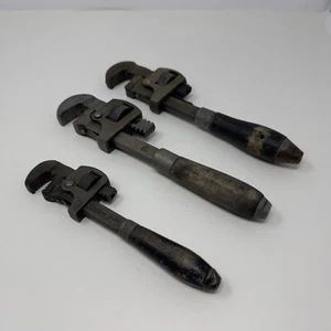 Vintage Rohrzangen Stanley Testeel & Popular Morco 3 Stück restauriert USA - Bild 1 von 16