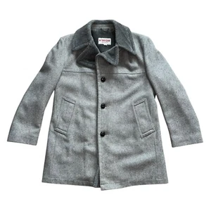 McGregor Sportswear Jacket Gray Sherpa Lined Button Vintage Coat Men Size 40 - Picture 1 of 7