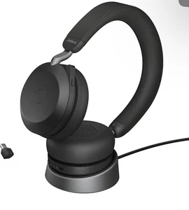 JABRA Evolve2 75 MS USB-A Wireless Headset and Charging Stand (27599-999-989) - Picture 1 of 2