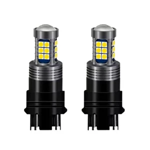 2x T25 3157 27 SMD Blanco LED Coche Freno Parada Luces Inversas Lámparas Bombilla CANBUS - Imagen 1 de 1