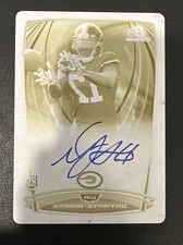 DAVANTE ADAMS 2014 Auto 1/1 Yellow Printing Plate  Bowman Chrome RC ONE OF ONE