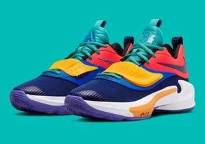 Nike Men's Zoom Freak 3 Basketball Shoes Bright Crimson/Mystic Navy [DA0694-601] - Picture 1 of 3