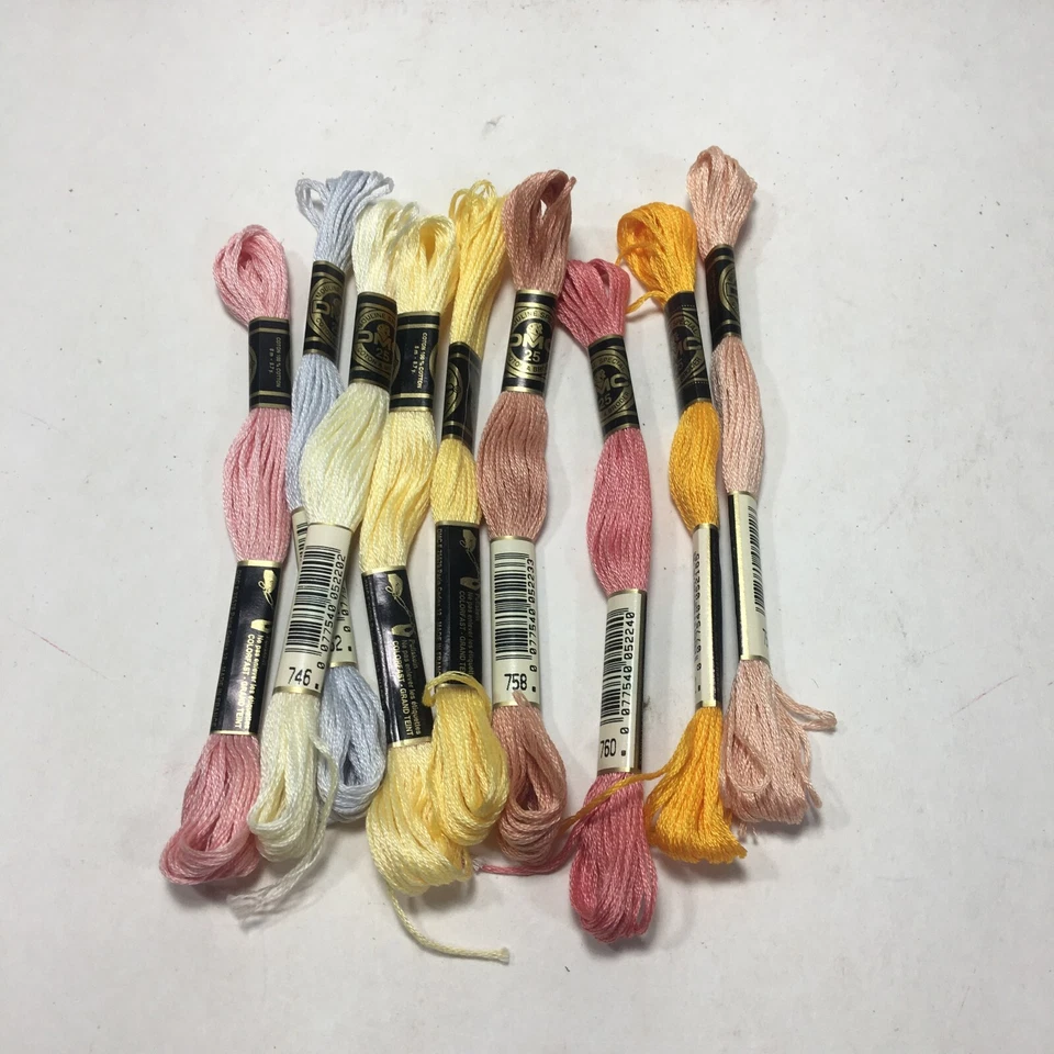 DMC Floss Lot Embroidery Thread Skeins 10 Set No Duplicates - Image 1 of 1