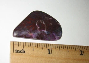 1.4" TUMBLED POLISHED NATURAL SUGILITE CRYSTAL STONE MINERAL CABOCHON ~ 6.1g *A4 - Picture 1 of 15