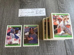 1992 Donruss The Rookies Baseball Complete 132 Card Set - Picture 1 of 3