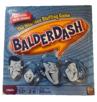 NUEVO Juego de Mesa Balderdash The Hilarious Bluffing Game (2009 Mattel) SELLADO Foto 1 de 4