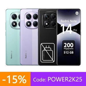 Xiaomi Redmi Note 14 Pro 5G Smartphone 8+256GB 200MP Dual SIM 6,67" 45W Global - Imagen 1 de 16