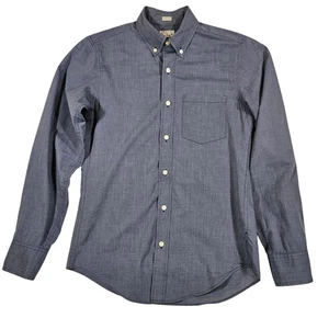 J. Crew Slim Fit 100% Cotton Long Sleeve Button Down Shirt, Dark Blue, XS - Picture 1 of 9